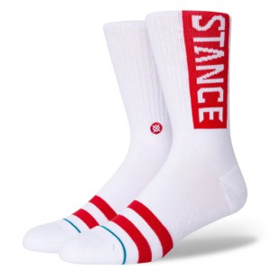 CALCETINES STANCE 12 OG CREW RED
